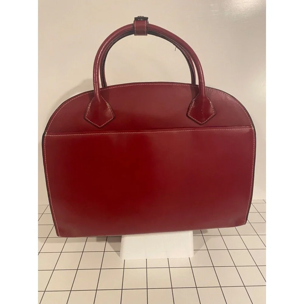 McKlein Glen Ellyn Red Leather 15